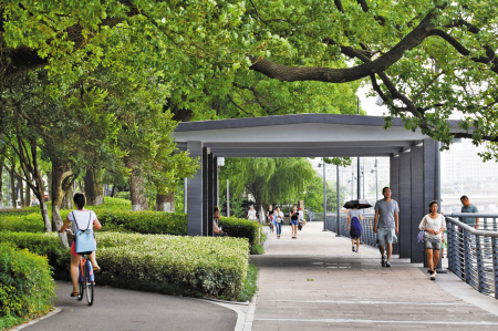 16公頃濱江“綠肺”已成型5.5公里連續綠道初步形成