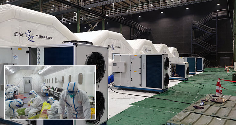 北侖兩組氣膜方艙實驗室啟用